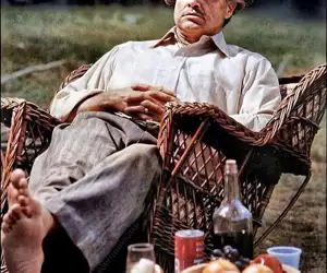 inspiration image of a winemaker lounging